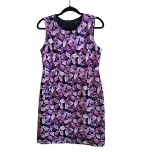 Lands' End Purple Floral Dress size 10P